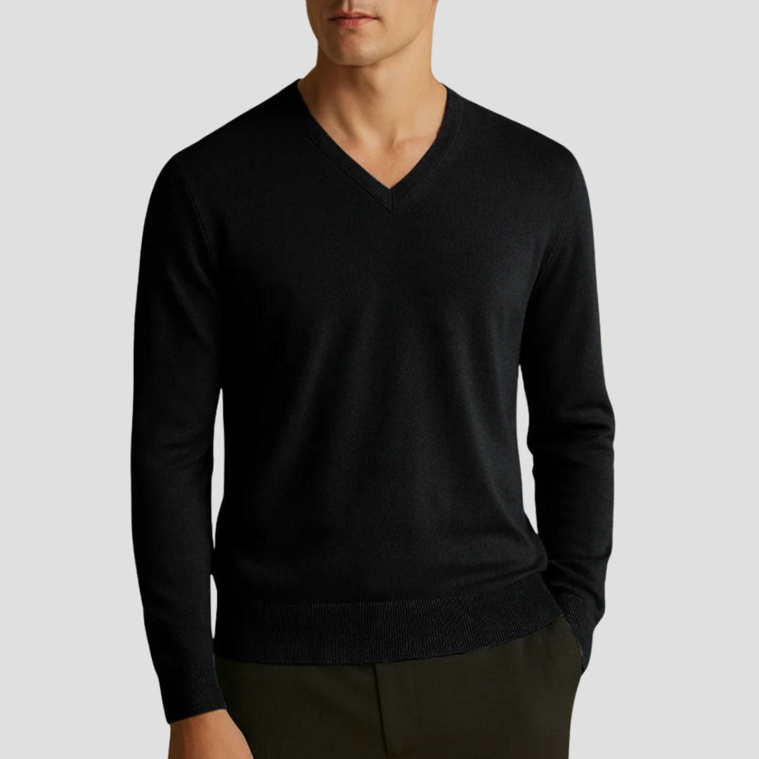 Caerlin | Men’s Pure Cashmere V-Neck Jumper