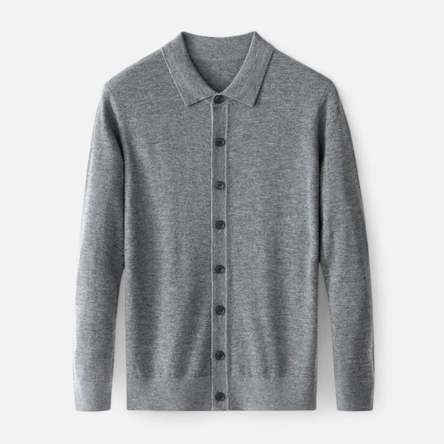 Rheomar | Men’s Fine Worsted Wool Button-Up Sweater