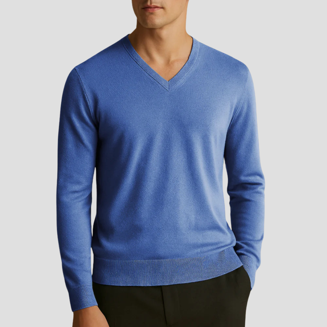 Caerlin | Men’s Pure Cashmere V-Neck Jumper