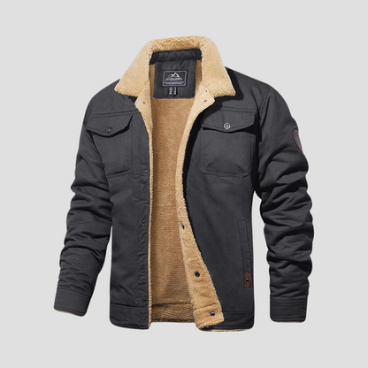 Corvainne | Men’s Sherpa-Lined Bomber Jacket
