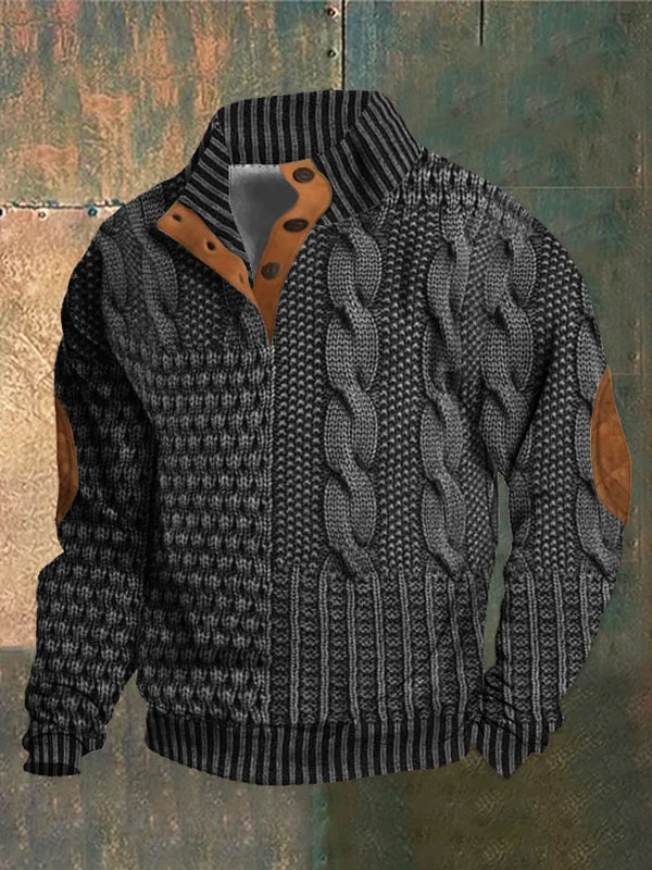 Sawyer | Men’s Patchwork Sweater Jacket