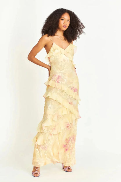 Marielle | Women’s Ruffle Maxi Dress