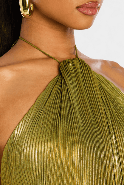Marisa | Off-Shoulder Maxi Dress in Green