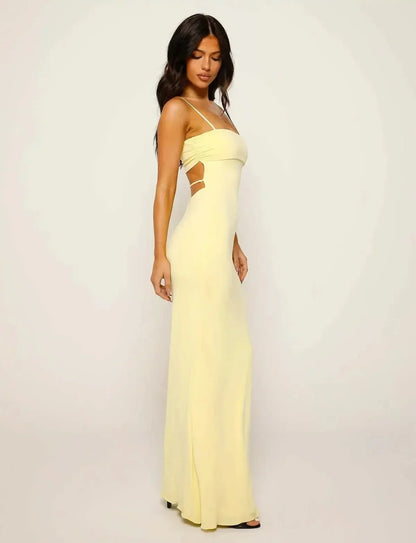 Isla | Women’s Backless Bodycon Maxi Dress