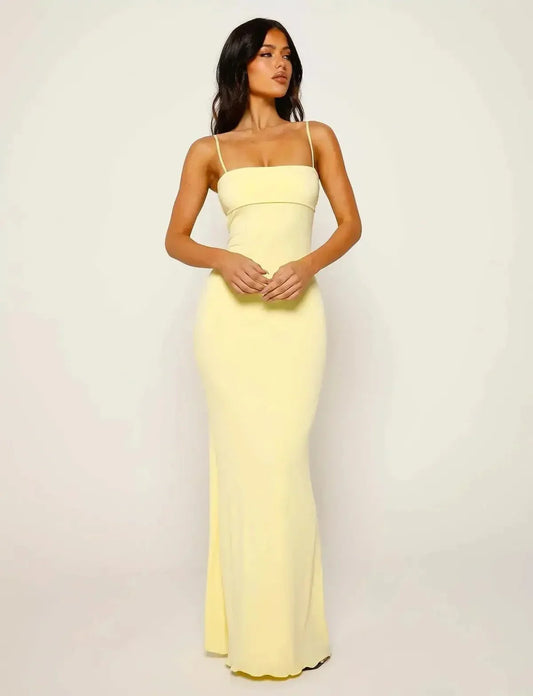 Isla | Women’s Backless Bodycon Maxi Dress