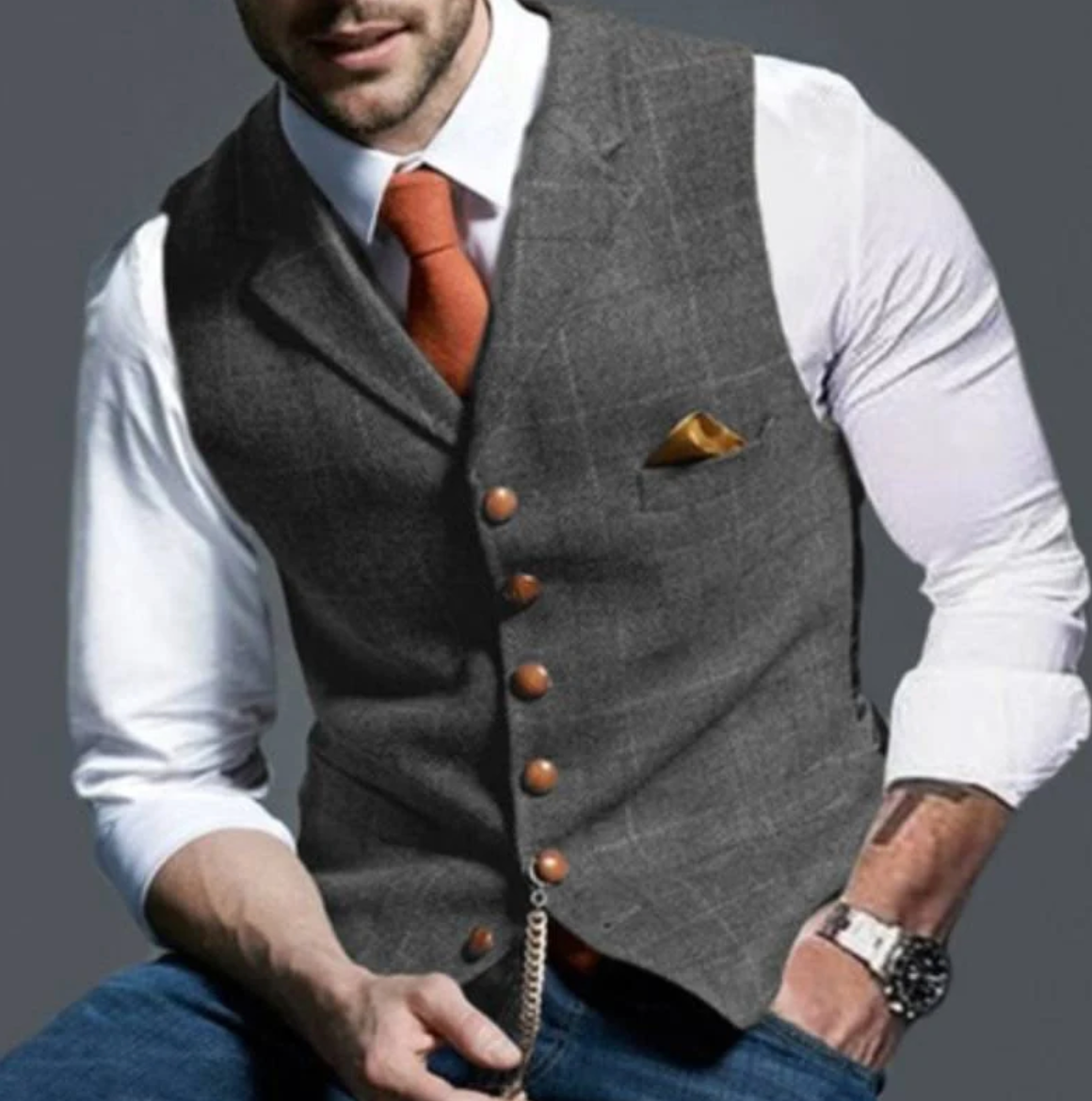 Craig | Men’s Elegant Plaid Vest