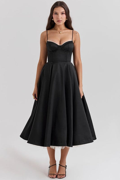 Arlena | Corset-Style Sleeveless Midi Dress