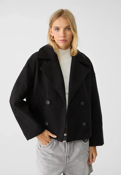 Vionne | Women’s Oversized Double-Breasted Wool-Blend Jacket