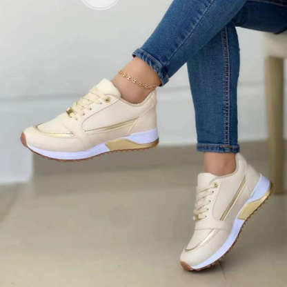 Orlina | Women’s Beige Slip-On Sneakers