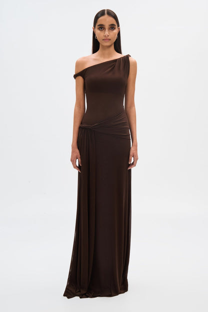 Lizzie | Women’s One-Shoulder Draped Maxi Dress