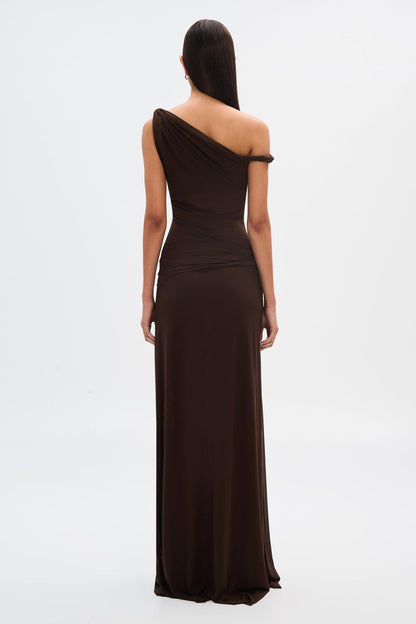 Lizzie | Women’s One-Shoulder Draped Maxi Dress