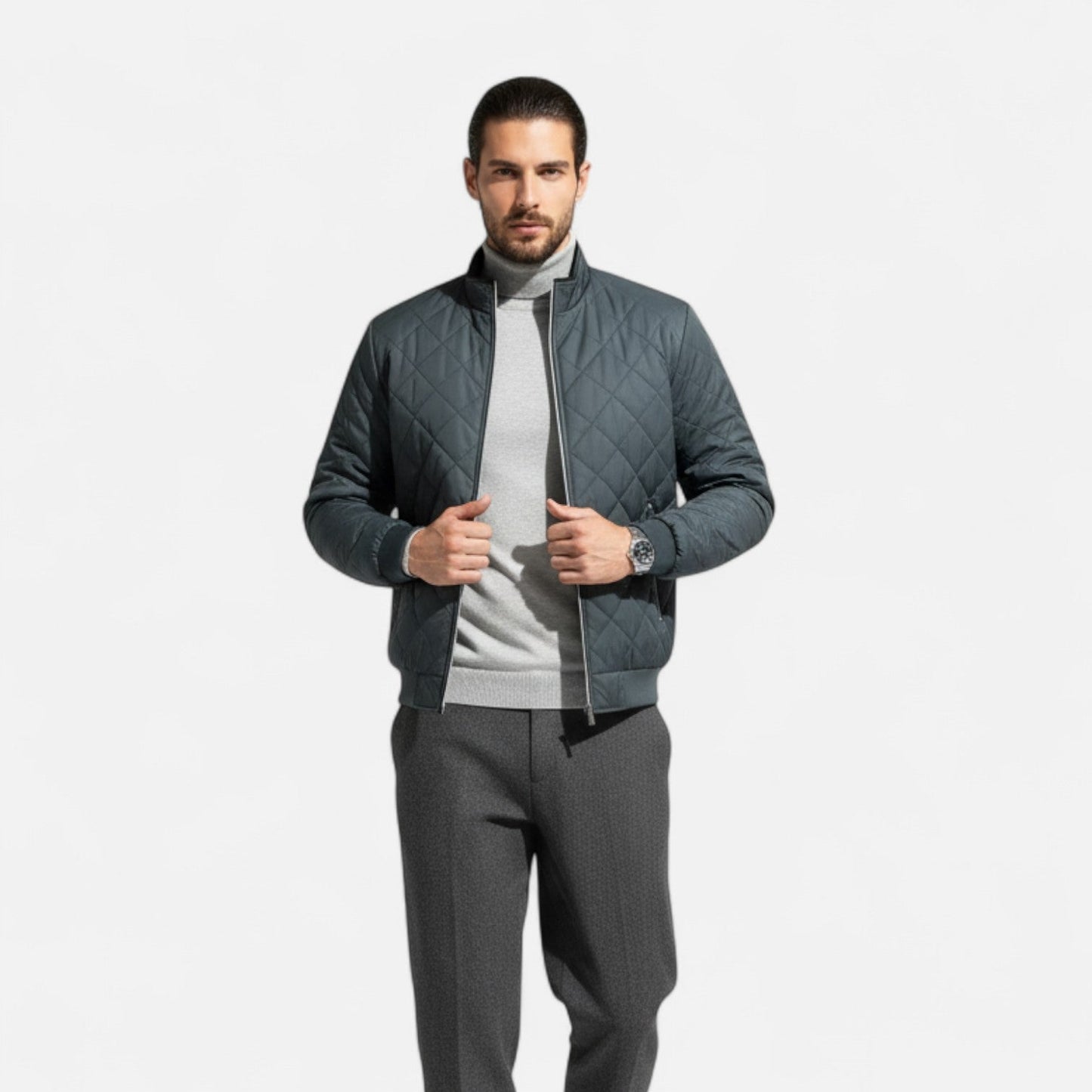 Jalcon | Men’s Quilted Fleece-Lined Jacket