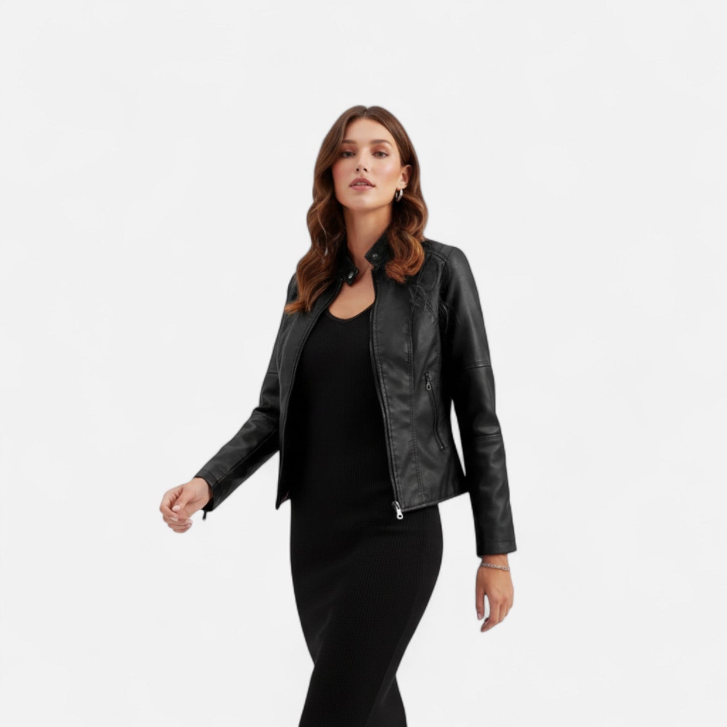 Quivara | Women’s Lightweight PU Leather Jacket