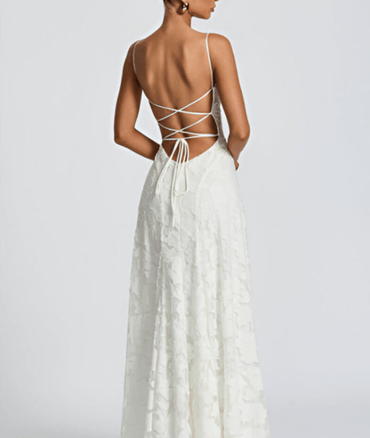 Elina | Floral Pattern Sleeveless Maxi Dress