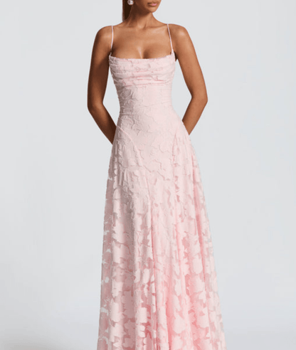 Elina | Floral Pattern Sleeveless Maxi Dress