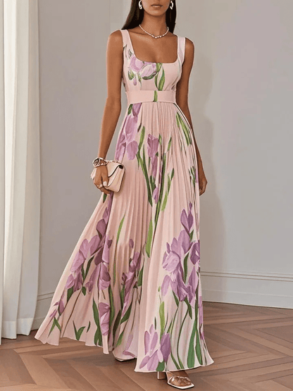 Celina | Sleeveless Chiffon Maxi Dress