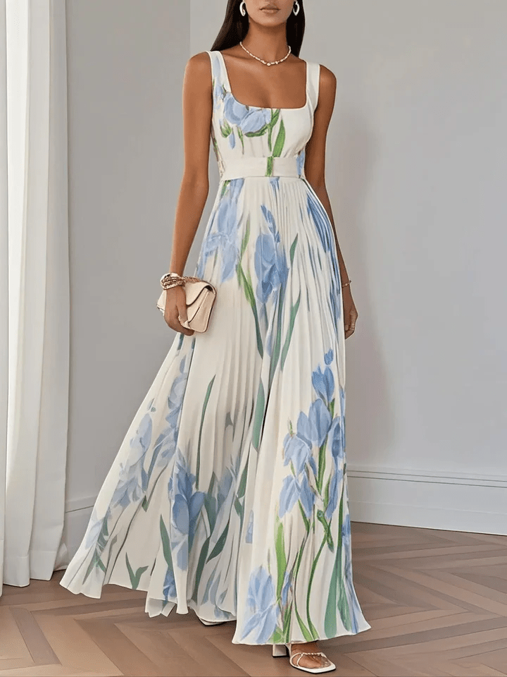 Celina | Sleeveless Chiffon Maxi Dress