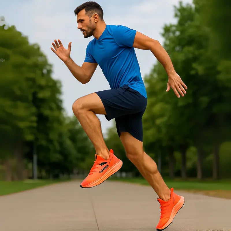Running Shoes with Cushioned Sole
