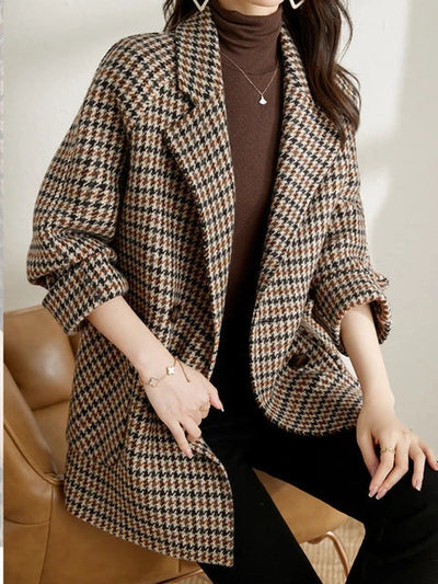 Vera | Women’s Oversized Houndstooth Blazer