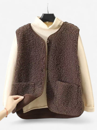 Marisol | Women’s Sleeveless Button-Down Gilet Vest