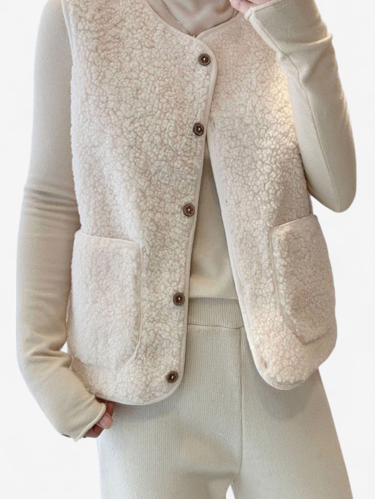 Marisol | Women’s Sleeveless Button-Down Gilet Vest