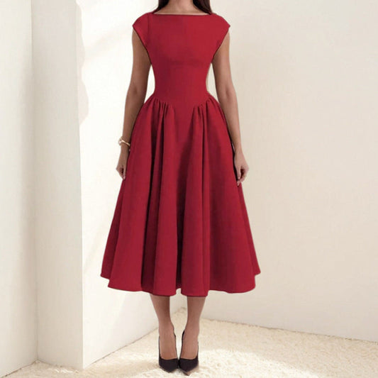 Adele | Pleated Midi Dress