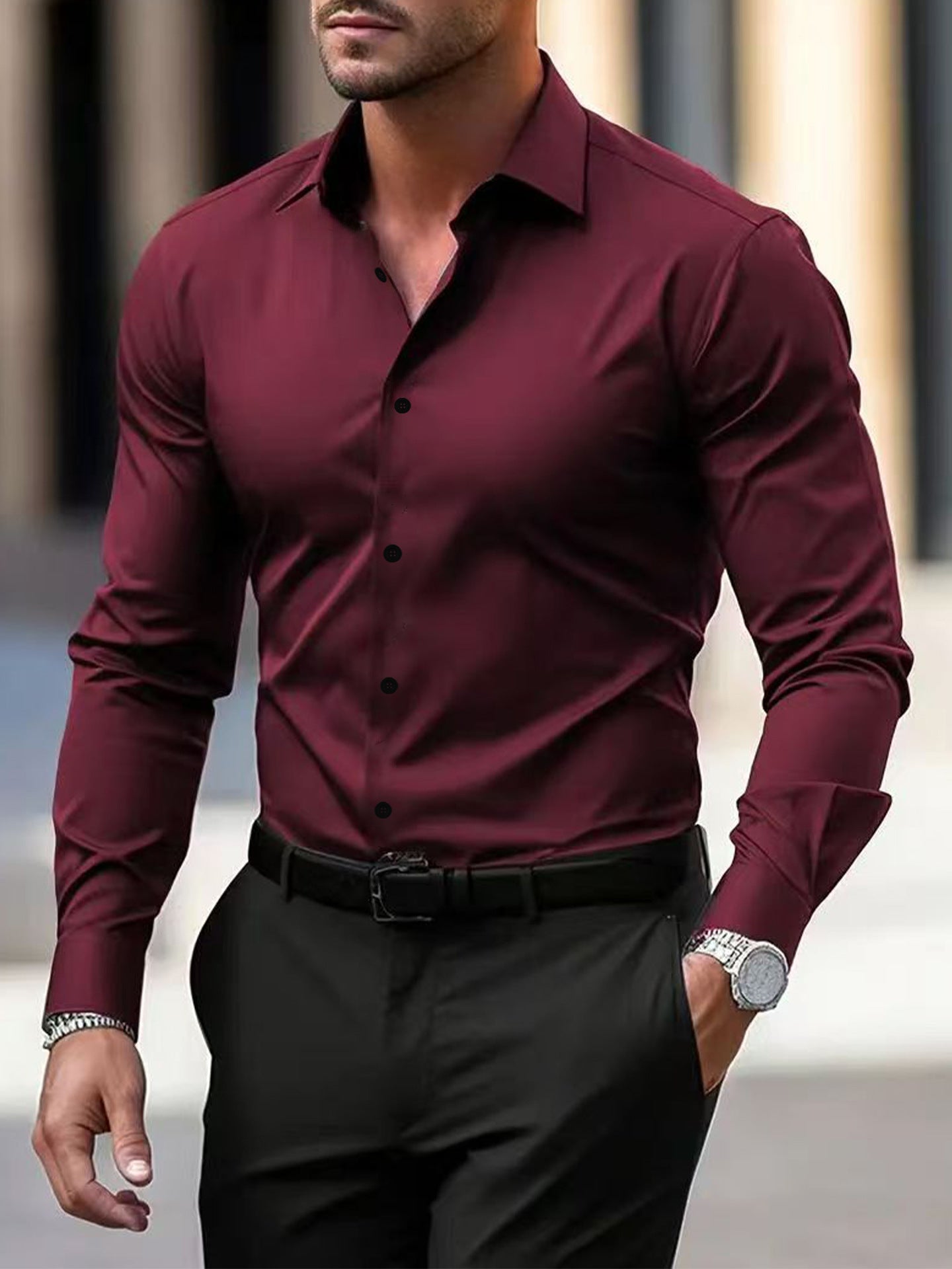 Mavric | Men’s Slim Fit Cotton Shirt