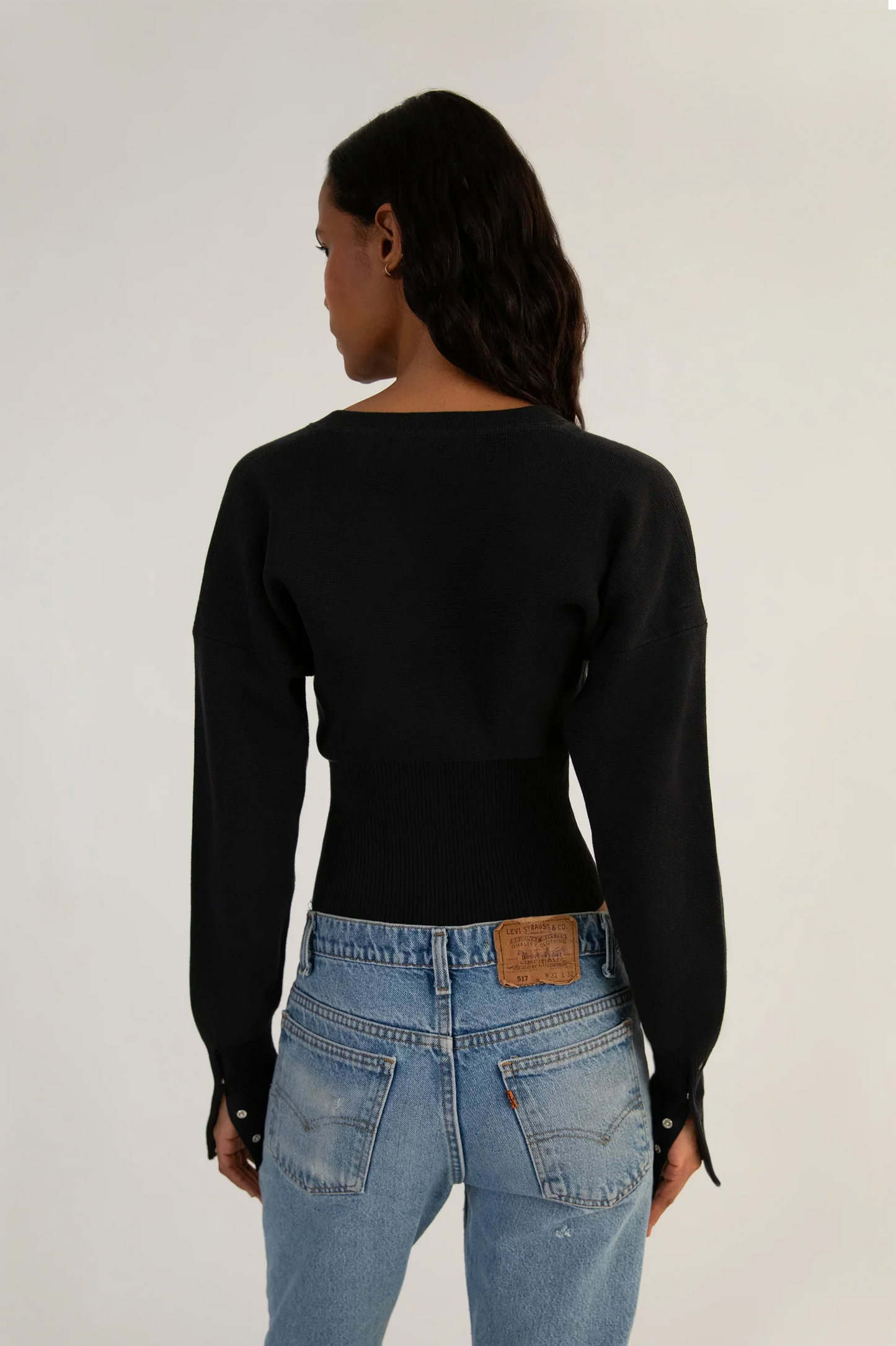 Mara | Women’s Cropped Button-Up Cardigan