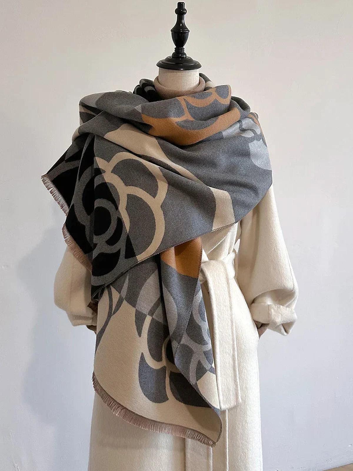 Elara | Reversible Cashmere Printed Scarf