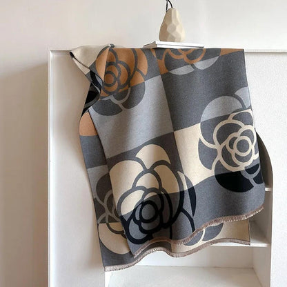 Elara | Reversible Cashmere Printed Scarf