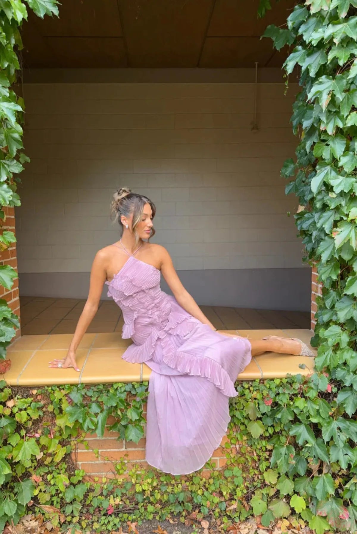 Sienna | Women’s Ruffled Halter Maxi Dress