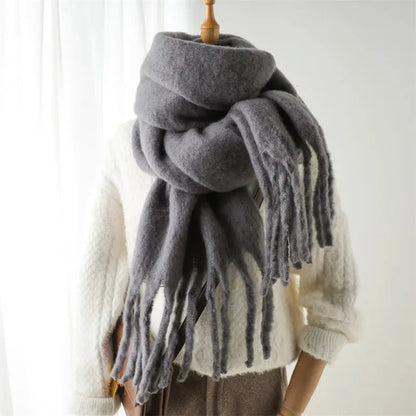 Claudine | Luxe Fringed Wrap Scarf