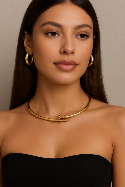 Celine | Sculptural Choker Necklace