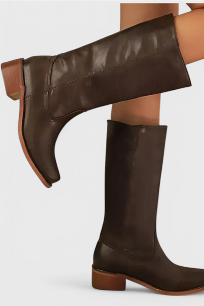 Saylor | Women’s Knee High Stacked Heel Boots