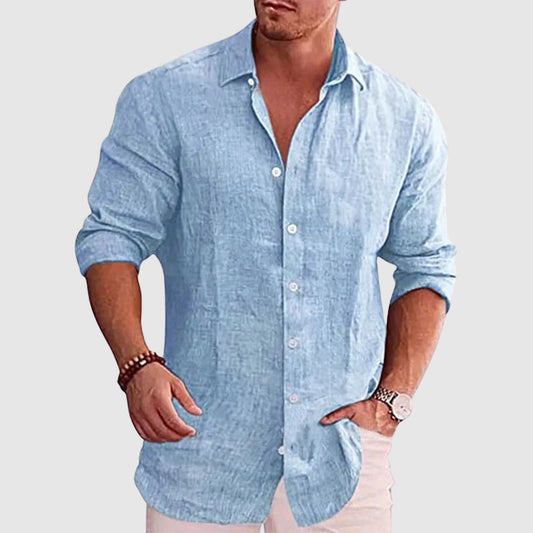 Everett | Men’s Rustic Linen Shirt