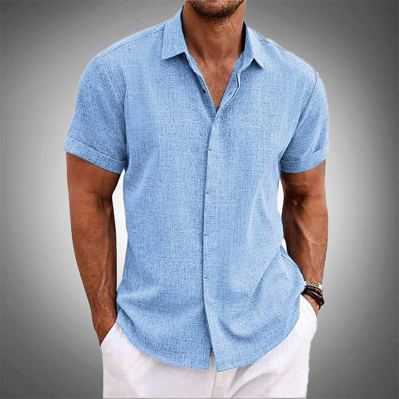 Ryan | Men’s Tropical Linen Shirt