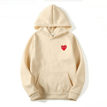 Amora | Unisex Cotton Heart-Logo Hoodie