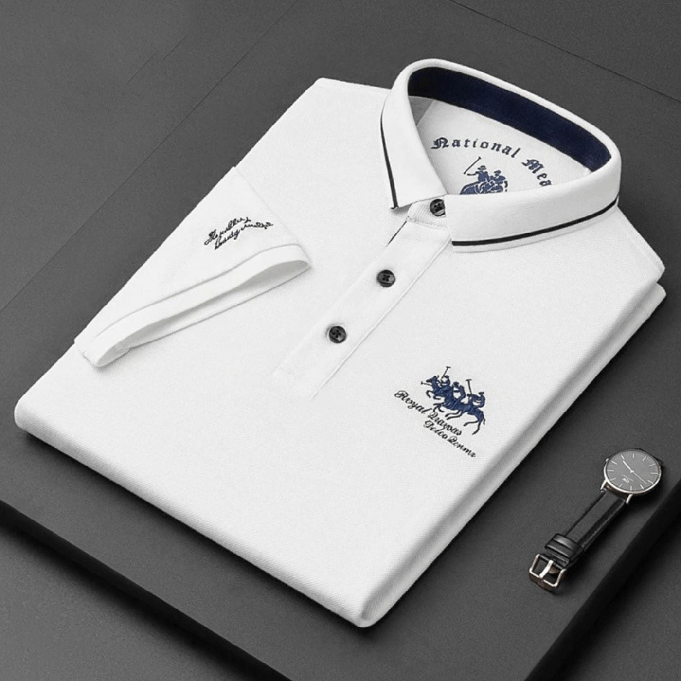 Abel | Men’s Classic Embroidered Polo Shirt