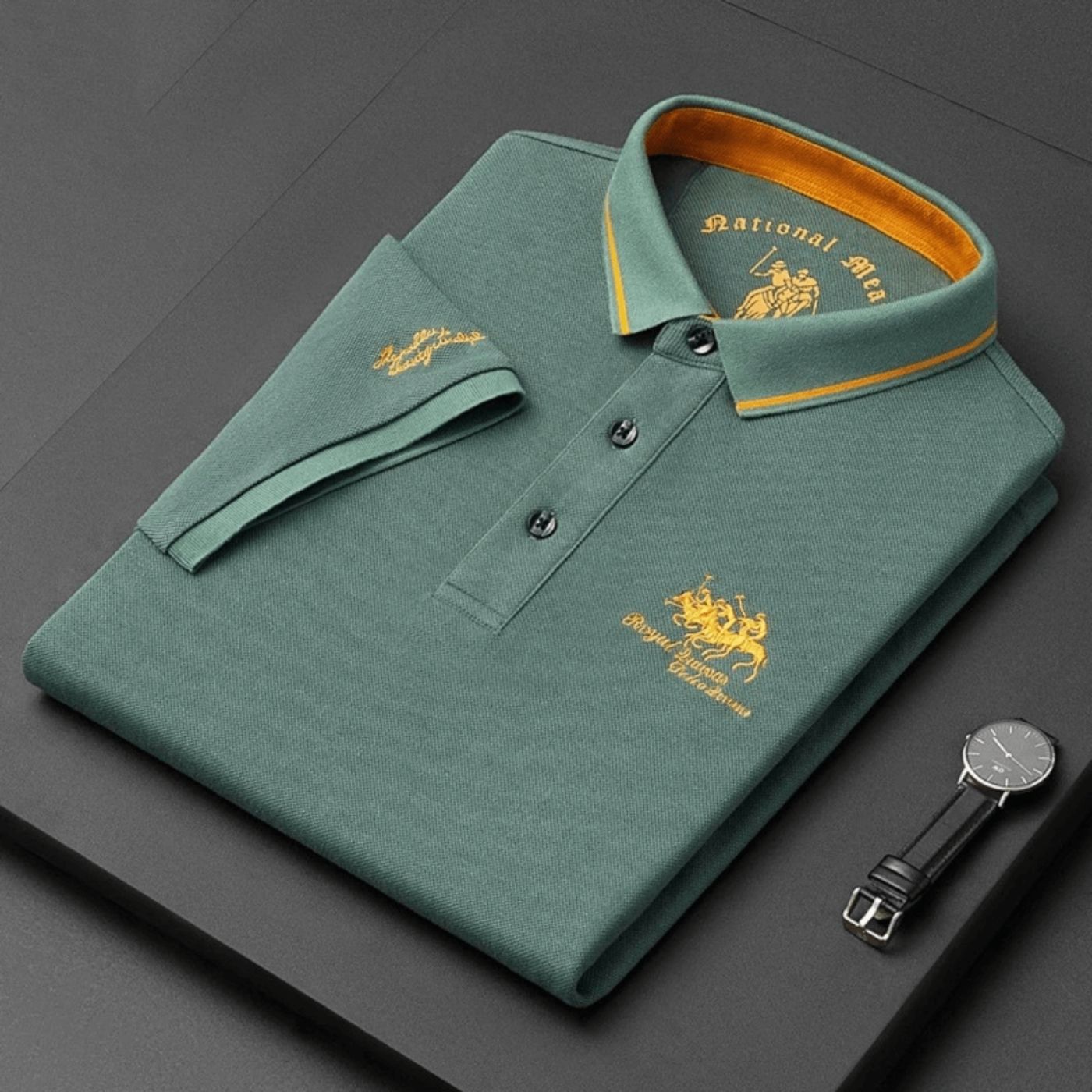 Abel | Men’s Classic Embroidered Polo Shirt