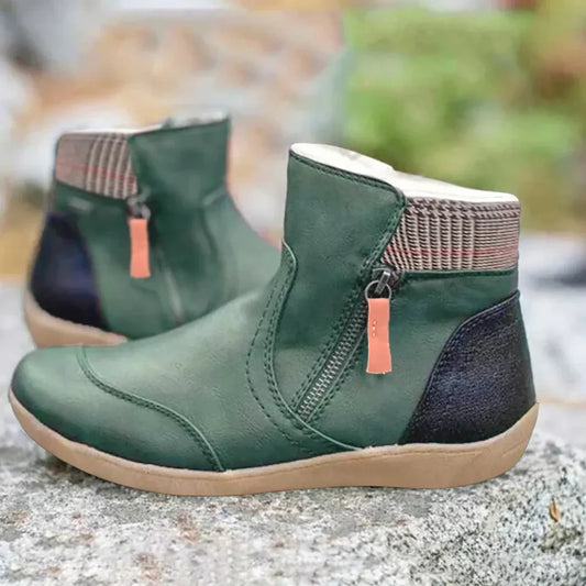 Elara | Women’s Waterproof Orthopedic Leather Boots