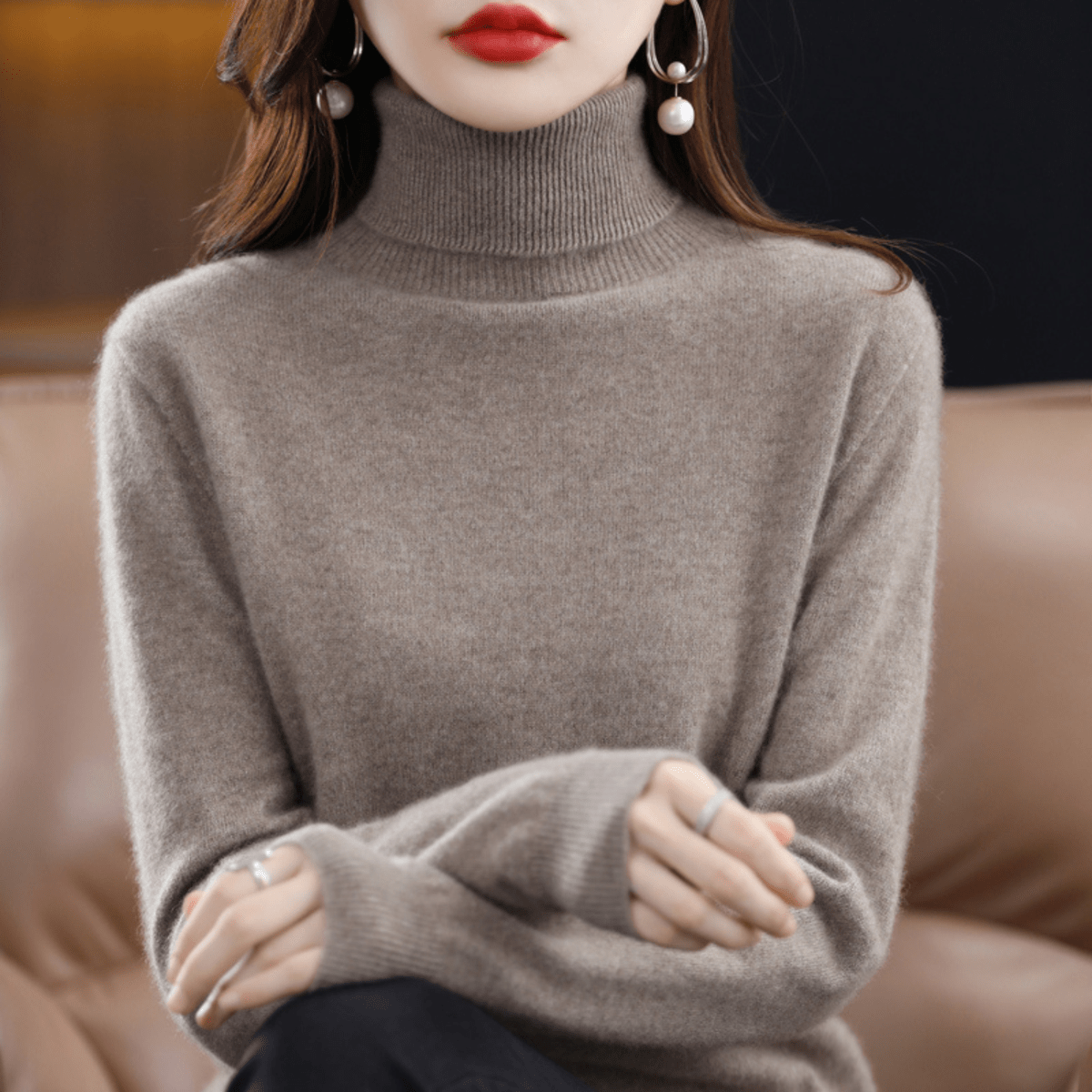 Colette | Women’s Luxury Cashmere Turtleneck Sweater