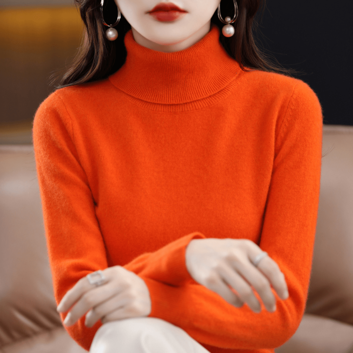 Colette | Women’s Luxury Cashmere Turtleneck Sweater