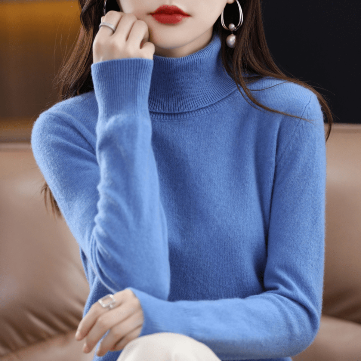 Colette | Women’s Luxury Cashmere Turtleneck Sweater