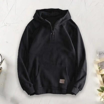 Pavric | Men’s Cotton Quarter-Zip Hoodie