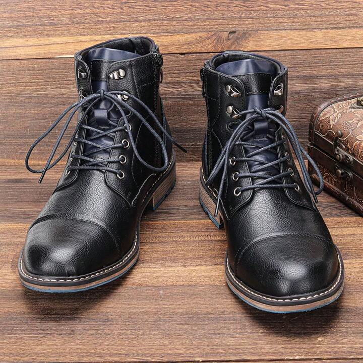Coryne | Women’s Genuine Leather Lace-Up Boots
