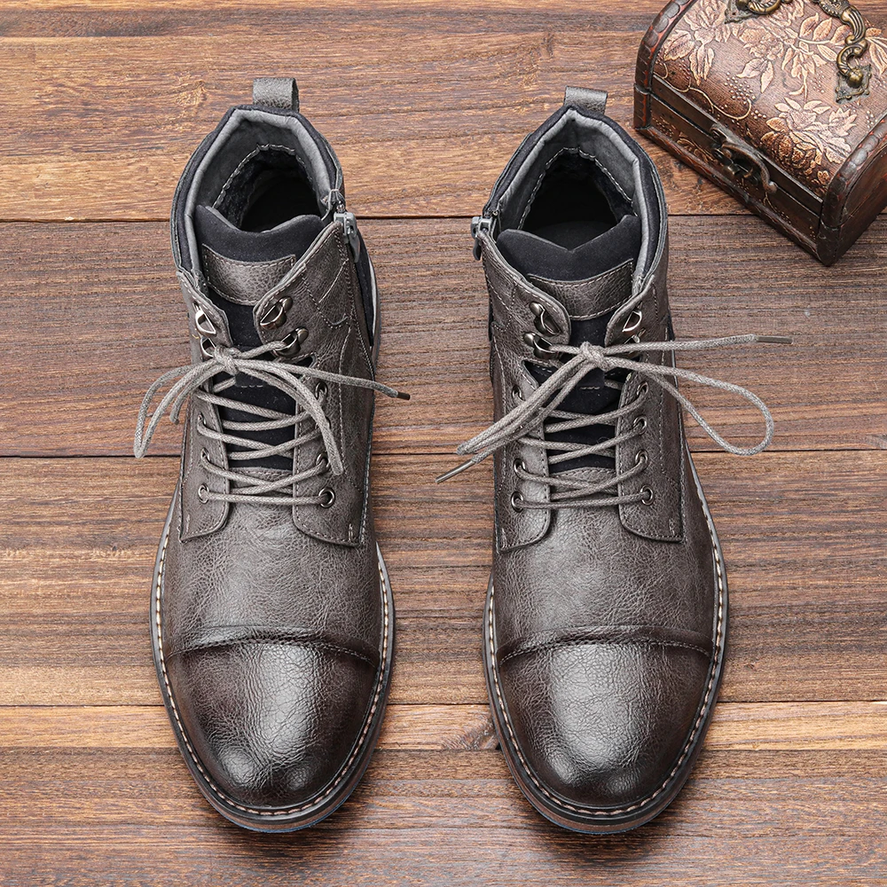 Coryne | Women’s Genuine Leather Lace-Up Boots