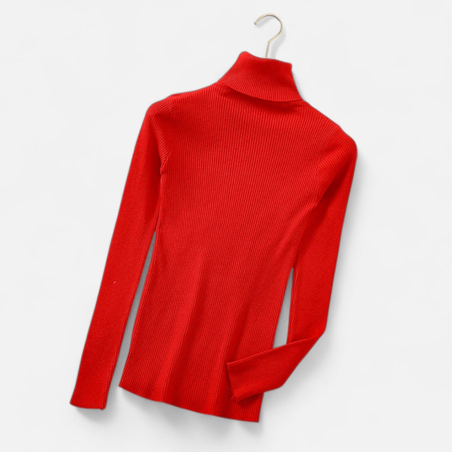 Jovetta | Women’s Ribbed Fold-Over Turtleneck Sweater