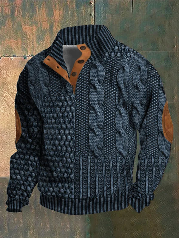 Sawyer | Men’s Patchwork Sweater Jacket