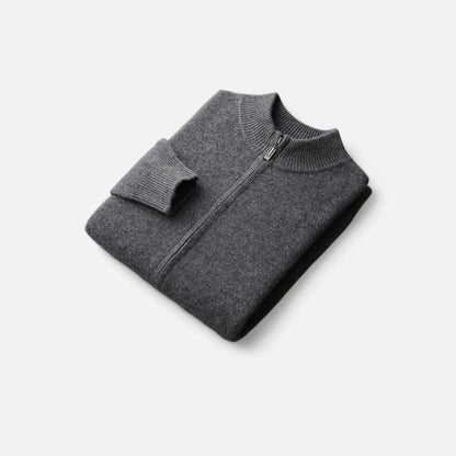 Ravender | Men’s Zipped Merino-Knit Sweater