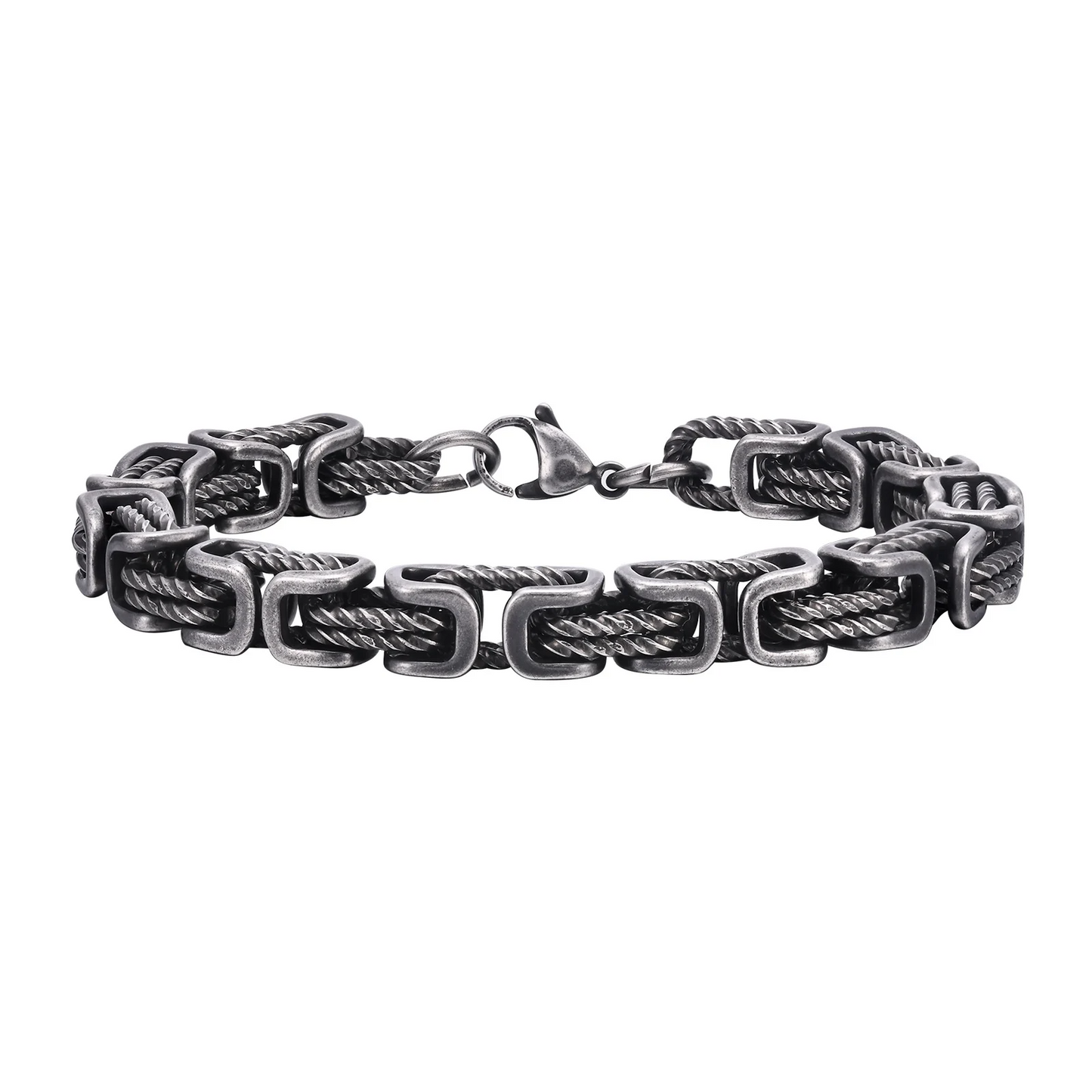 Oxmar | Men’s Woven-Core Stainless Steel Bracelet